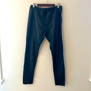 Black “leather” leggings